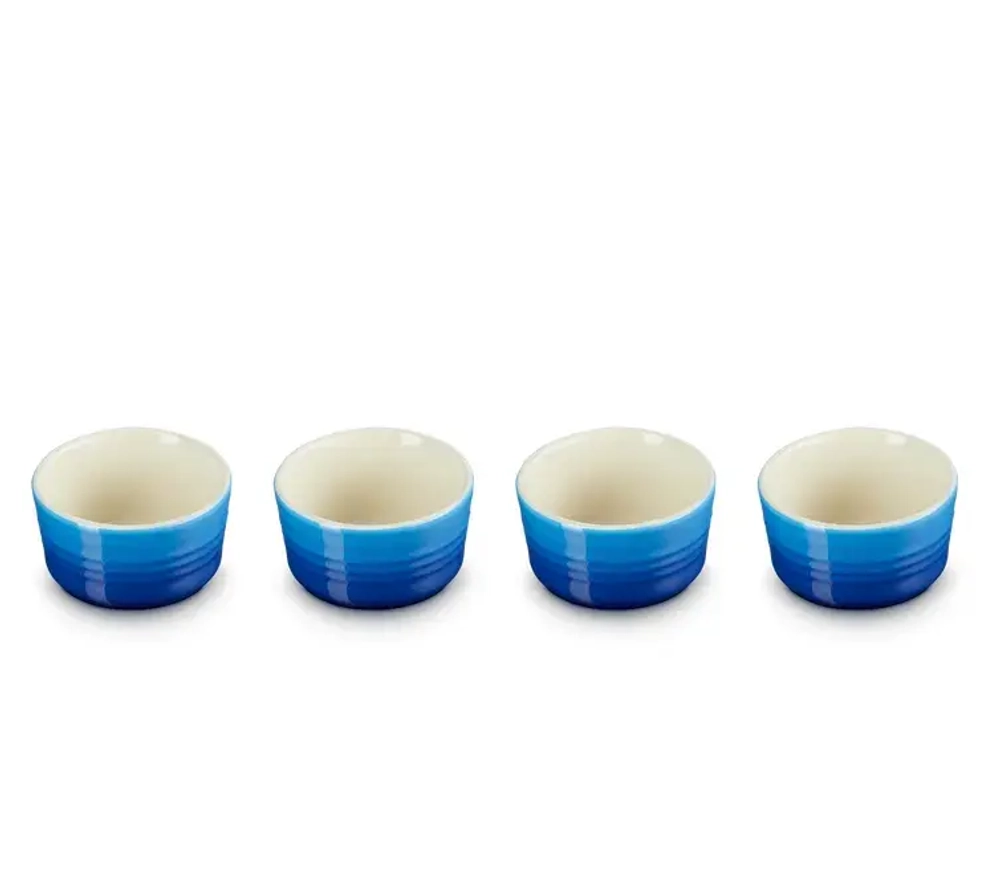 Le Creuset Набор из 4 форм для выпечки 100мл лазурный
