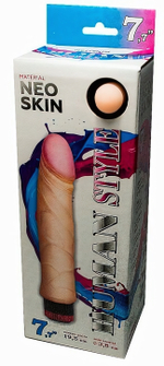 Вибратор NeoSkin Human Style классический (19,5 см) (Цвет: телесный)