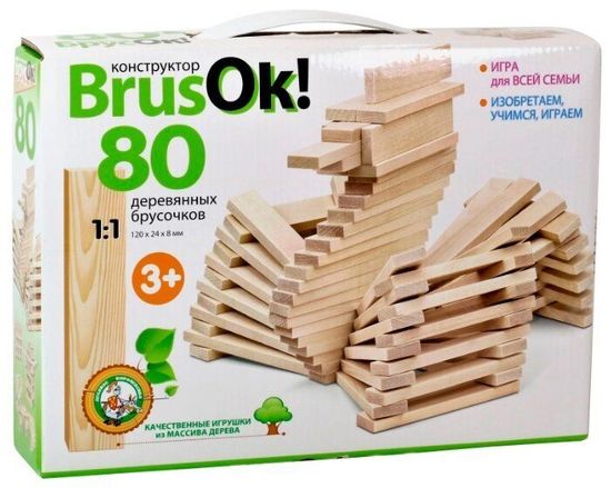 Конструктор деревянный BrusOк! 80 эл