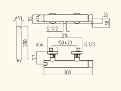 Смеситель Migliore Tenesi 25421 для душа