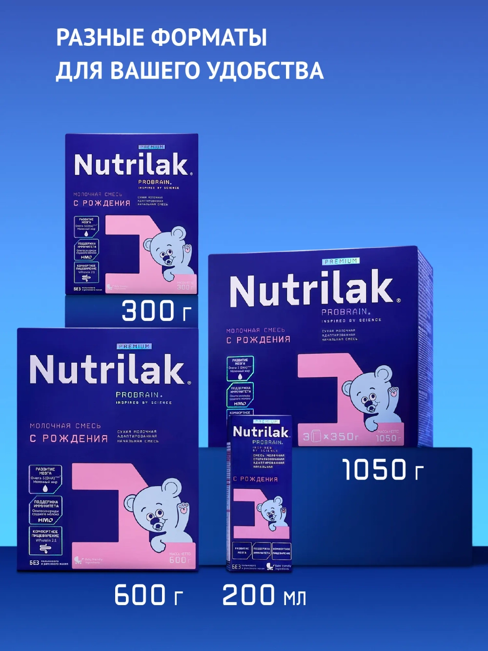 Смесь молочная Nutrilak Premium 1 1050 г с 0 месяцев