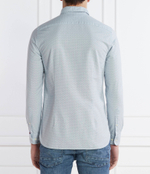 Рубашка MICRO DOT PRINT SF S, 0GZ Tommy Hilfiger - голубой(MW0MW31777)