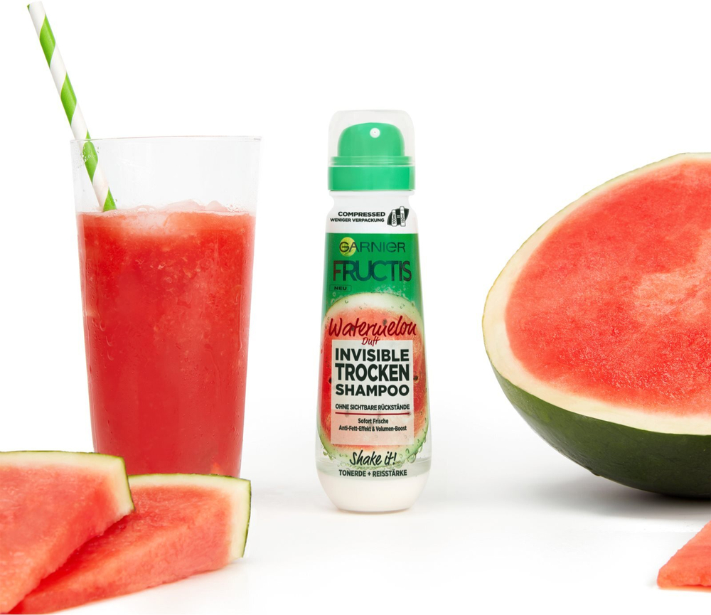 Garnier Fructis Watermelon - сухой шампунь со свежим фруктовым ароматом /   100  ml  / GTIN 3600542232630