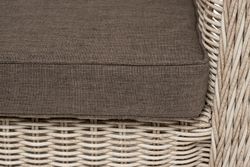 "Гляссе" диван трехместный из искусственного ротанга, цвет бежевый