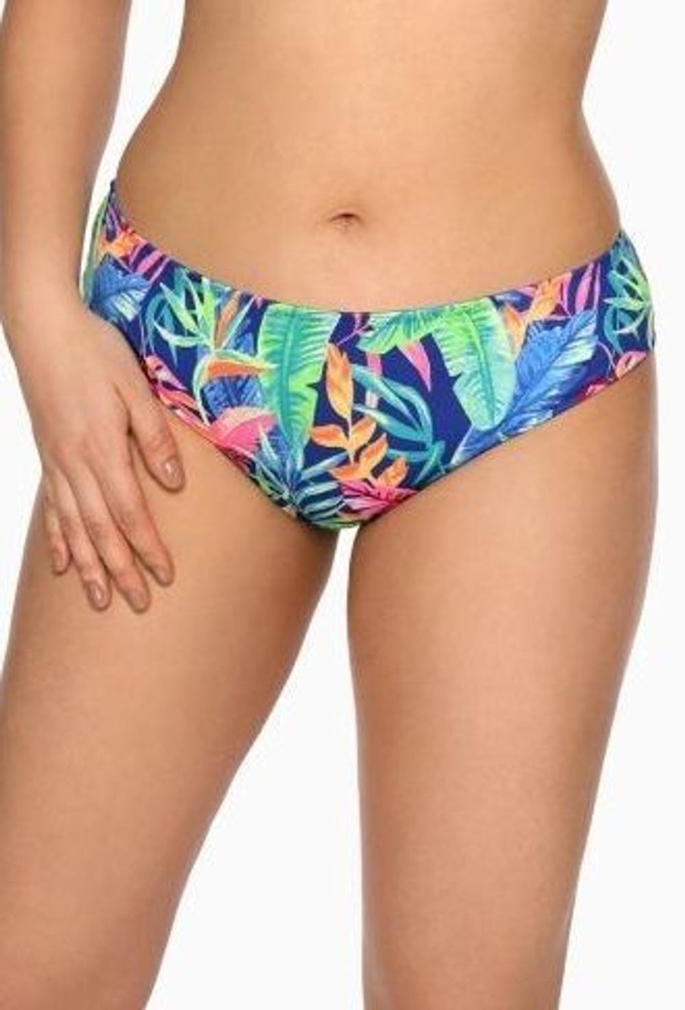 Плавки-бразилиана с растительным рисунком (Размер: XXXL) (Цвет: разноцветный)