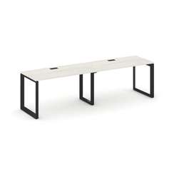 Style Project Рабочая станция односторонняя SN-59O.ORS-014 Дуб Наварра/Металл Черный/Черный Заглушка