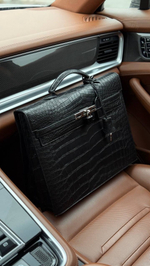 Портфель Hermes из кожи крокодила