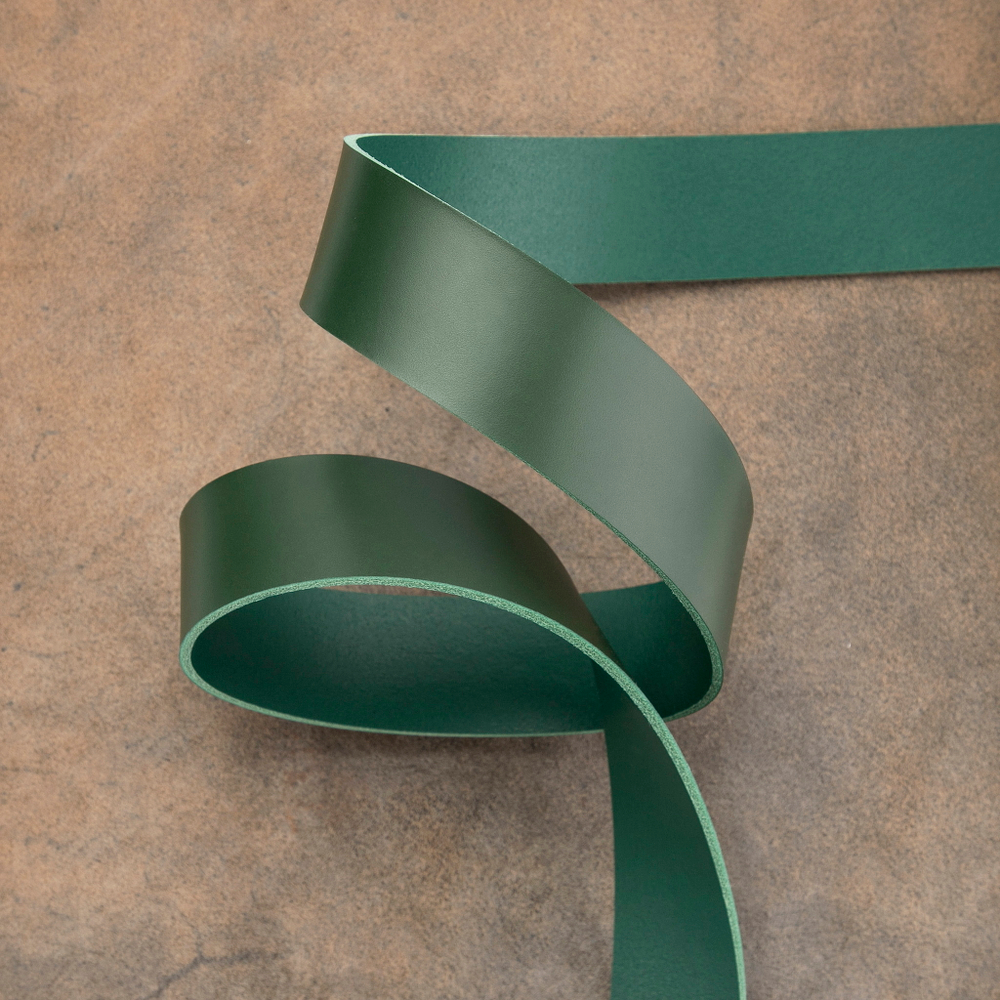 Ременная заготовка Prima Butt Green (3,0+ мм), цв. Зеленый