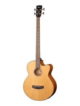 Электроакустическая бас-гитара Cort AB850F-NAT-BAG Acoustic Bass Series
