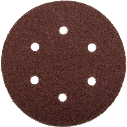 Круг шлифовальный ЗУБР ″Мастер″ универсальный, из абразивной бумаги на велкро основе, 6 отверстий, Р40, 150мм, 5шт