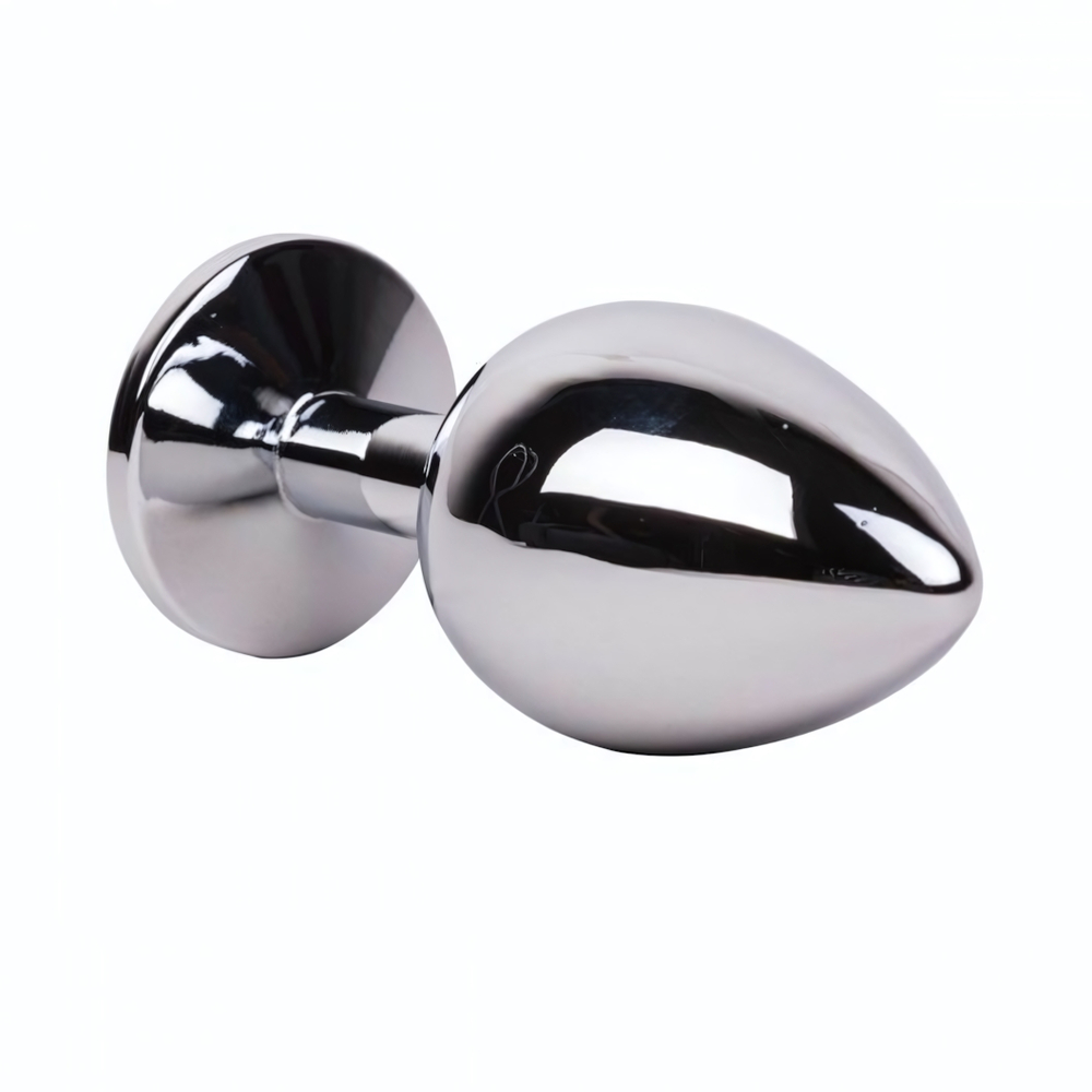 Большой стальной плаг с желтым кристаллом Sweet Lemon - 9,5 см. (Цвет: желтый)