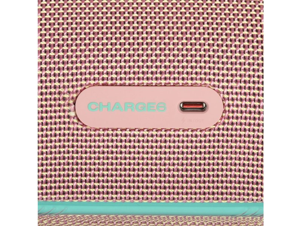 Портативная акустика JBL Charge 6 розовый [jblcharge6pink]