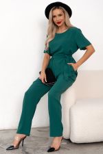 Костюм брючный (изумрудный) К11-90 Nikol
