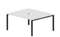 Составной стол Strike на 2 рабочих места 1580х1366х750мм (2 эргономичных выреза)