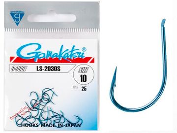 Крючки Gamakatsu LS-2030S HOOKS BLUE разм. 10 25шт.