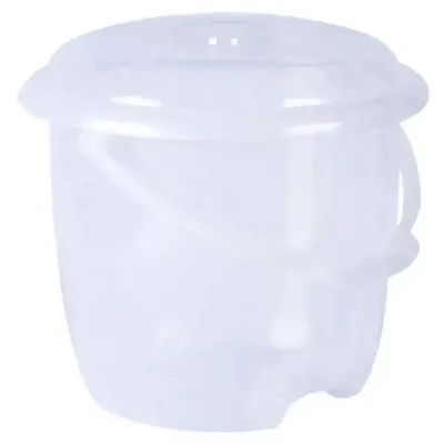 Ведро Дельфин 10л с крышкой Прозрачно-зелёный