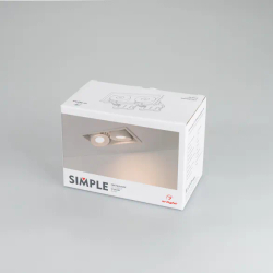 Светильник CL-SIMPLE-S148x80-2x9W Day4000 (BK, 45 deg) (Arlight, IP20 Металл, 3 года) 026877