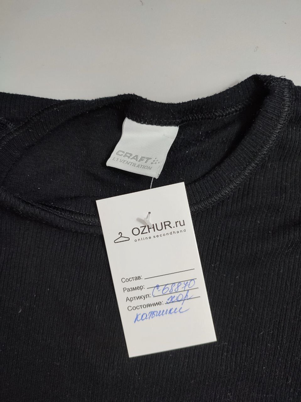 Футболка CRAFT черная 38-40 размер