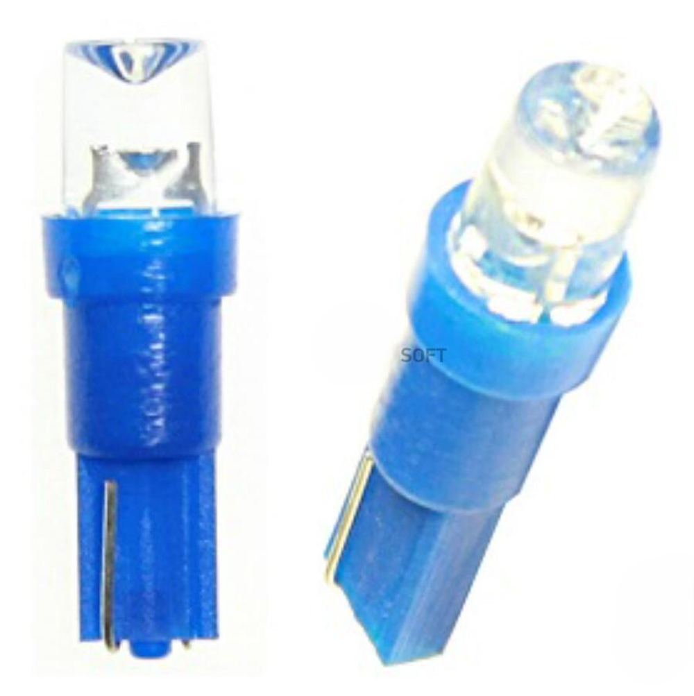 Автолампа 12V 1.2W б/цок светодиод Nord Yada освещение приборов Blue