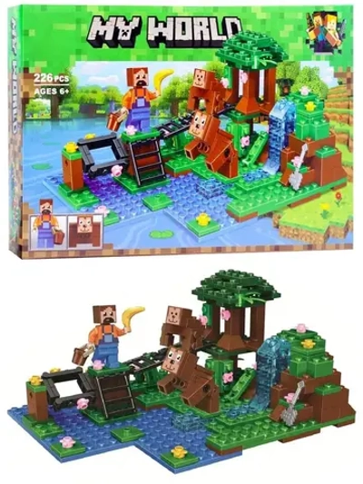 Конструктор Майнкрафт Дрессировка обезьян 226 деталей