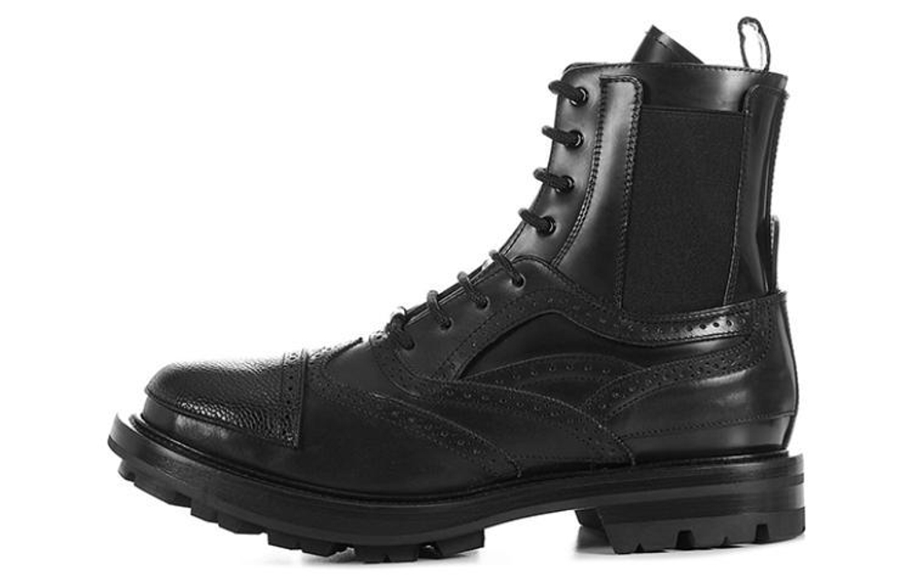 Alexander McQueen Leather Boots "Black"