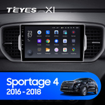 Teyes X1 9" для KIA Sportage 2016-2018