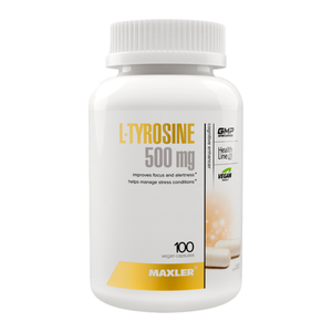 Maxler L-Tyrosine 500 мг 100 вегетарианских капсул