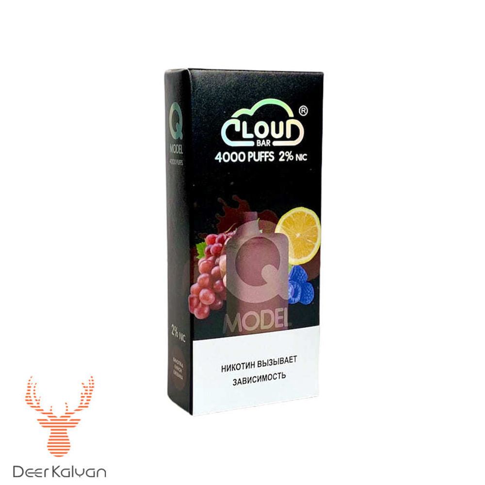 Cloud Bar Q model (Виноград Лимон Ежевика) (4000 затяжек)
