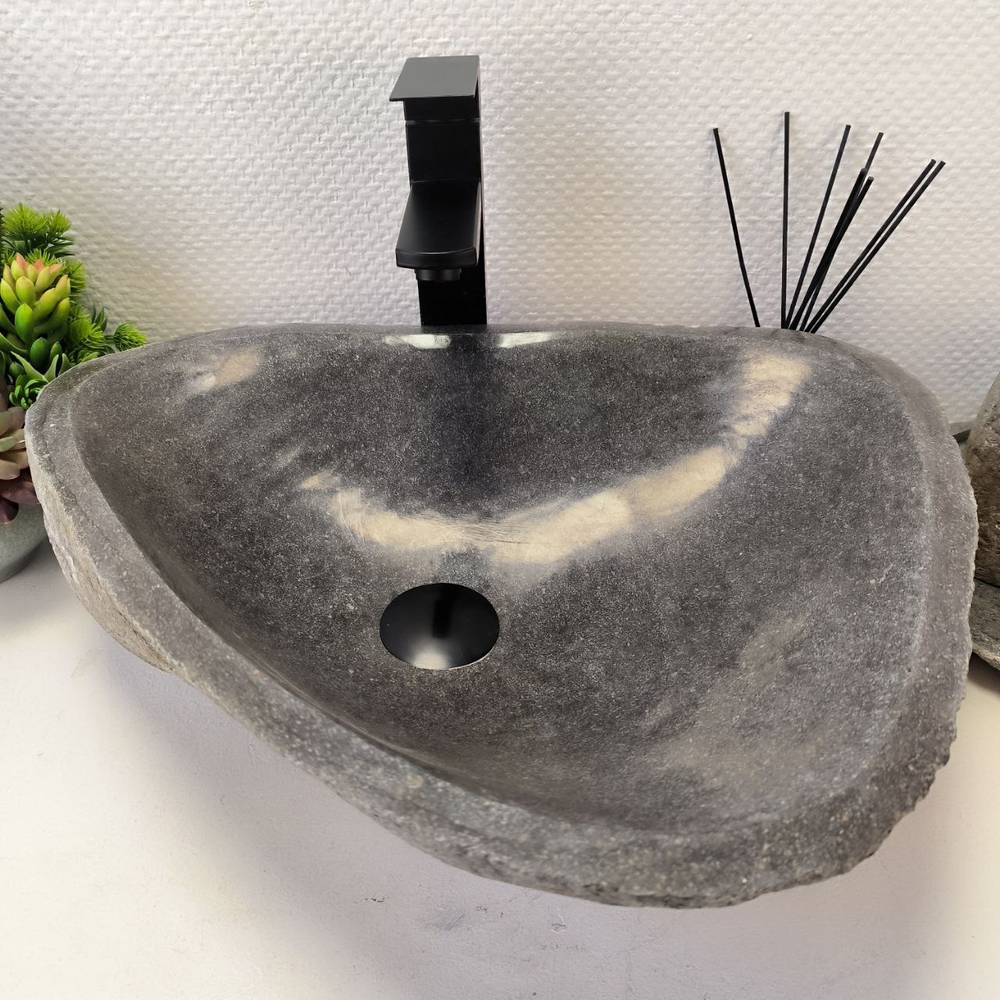 Раковина из речного камня RS-63584 (50*40*14) 0122