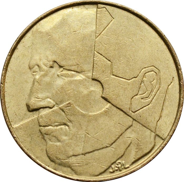 5 франков 1986-1993 Бельгия