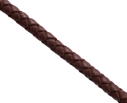 Шнурок плетеный коричневый Ø 4.0 мм, дл. 50 см