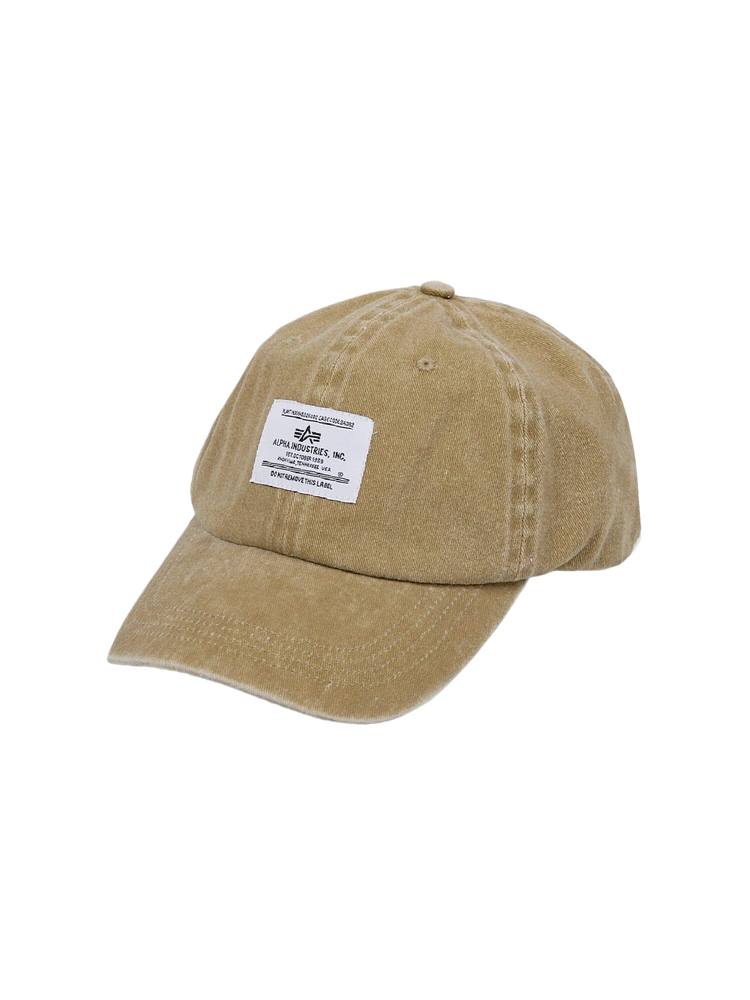 Бейсболка Alpha Industries Battlewash Cap Vintage Khaki