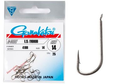 Крючки Gamakatsu LS-1100B HOOKS BRONZE разм. 14 25шт.