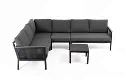 "Париж" модульная лаунж-зона садовая, цвет серый