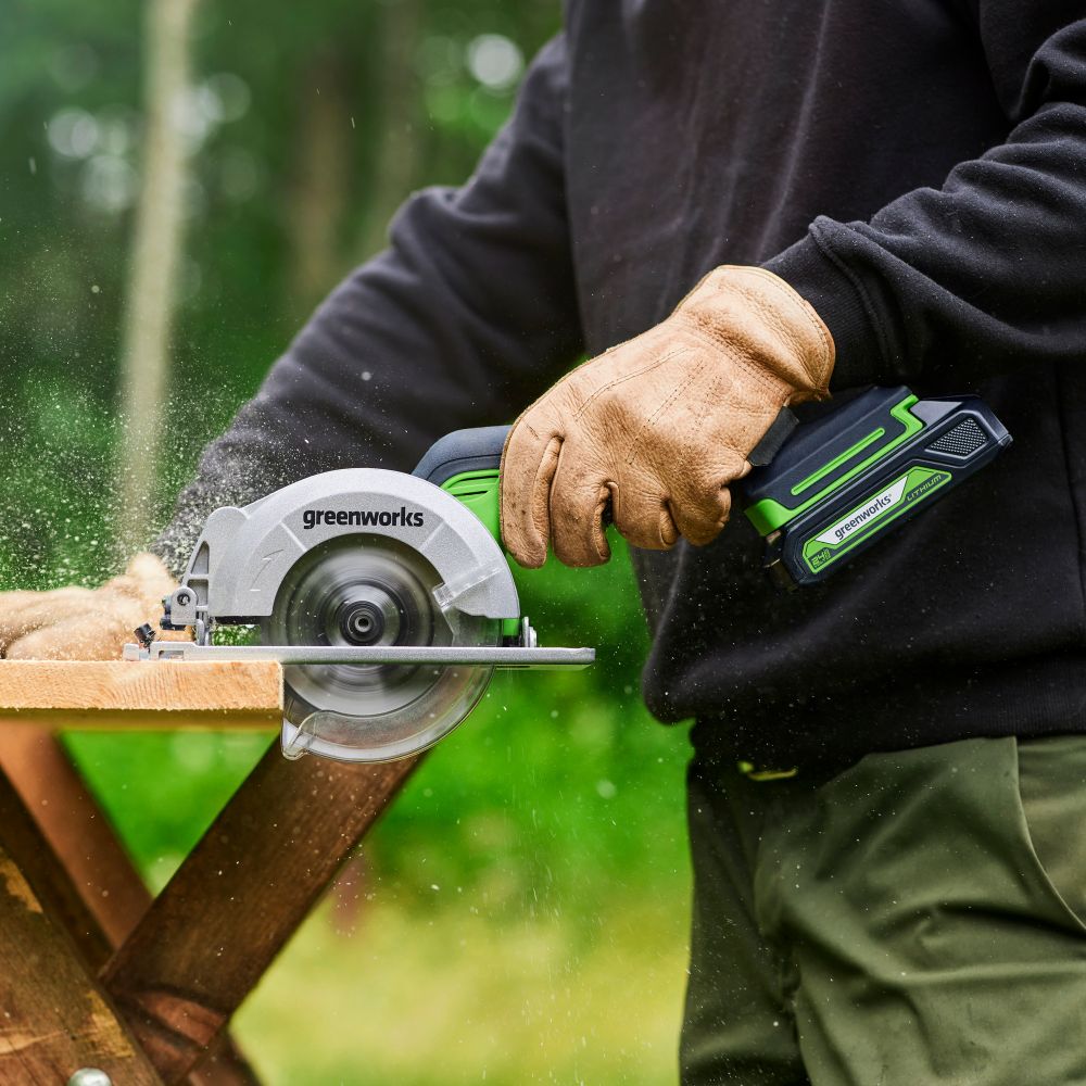 Циркулярная мини пила аккумуляторная Greenworks G24MCS Арт. 1501207, 24V, бесщеточная, без АКБ и ЗУ