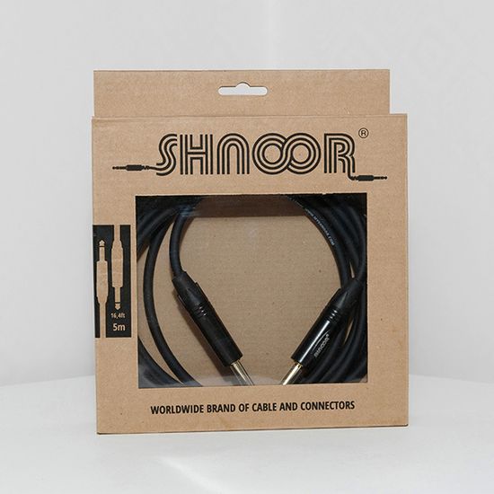 Кабель инструментальный, 6.35мм моно, 7.5м, SHNOOR IC124-JMJM-B-7,5m
