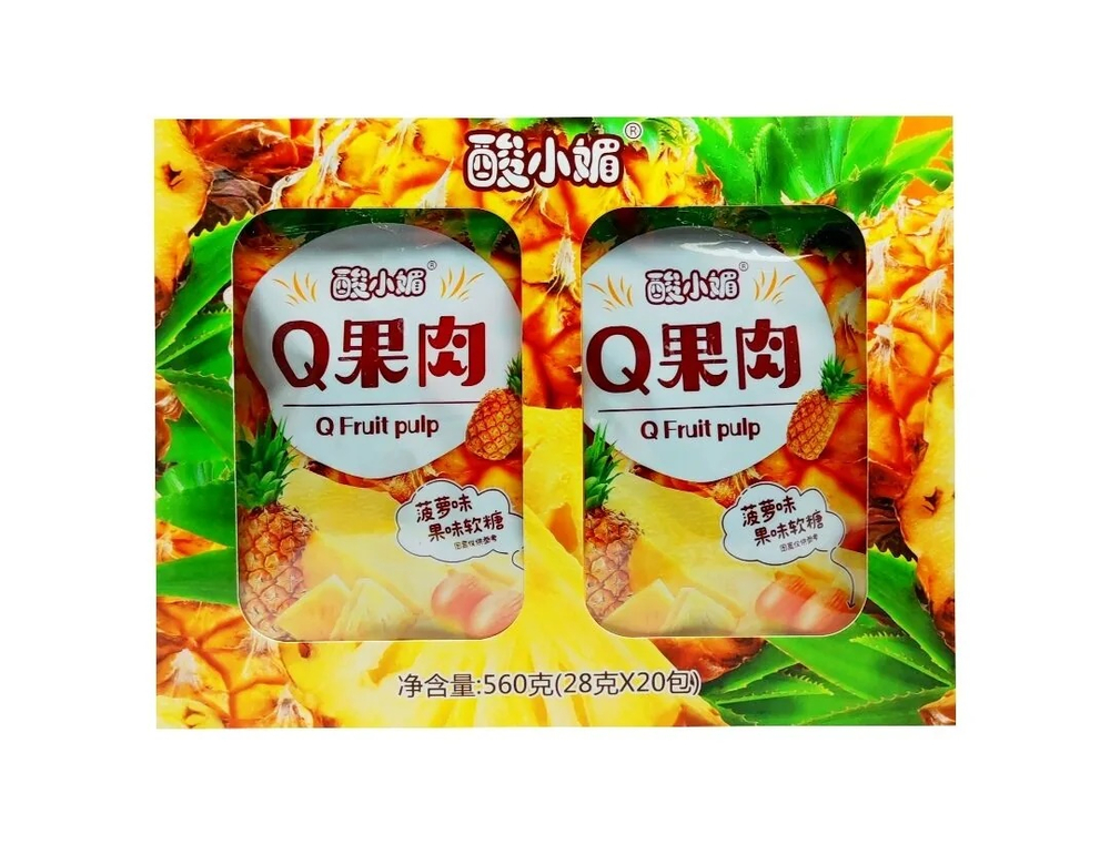 Мармелад Q pulh вкус АНАНАС 28гр