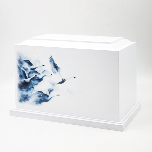 Урна для праха "Реквием L" с печатью Лебеди