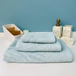 Полотенце махровое 50*90см «Florence» цвет ледяная незабудка 08-186, плотность 450 гр/м2