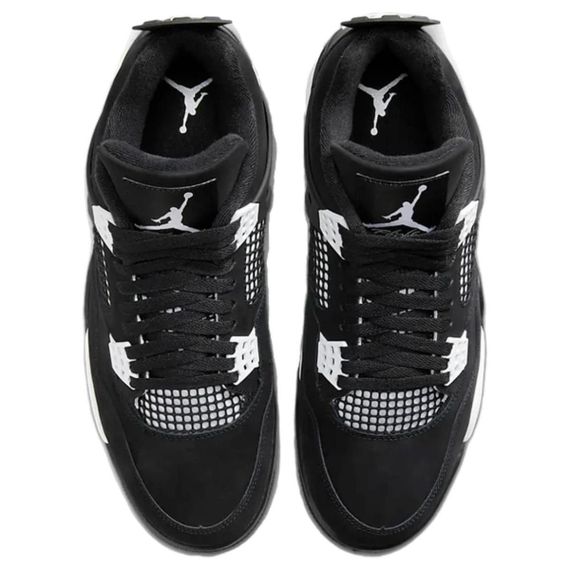 Jordan Air Джордан 4 Винтажные баскетбольные кроссовки MID Топ Черно-белая панда Унисекс