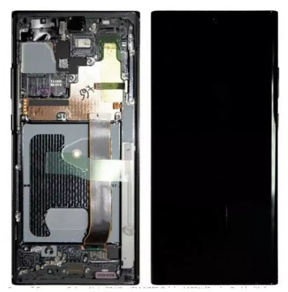 Дисплей для Samsung Galaxy Note 20 Ultra (N985F/N986F) модуль с рамкой Черный - OR (SP)