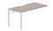 стол Strike 1580х780х750мм (с эргономичным вырезом) - приставной элемент