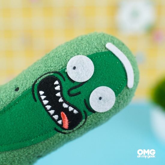 Мягкая игрушка Огурчик Рик из Рик и Морти, 20см