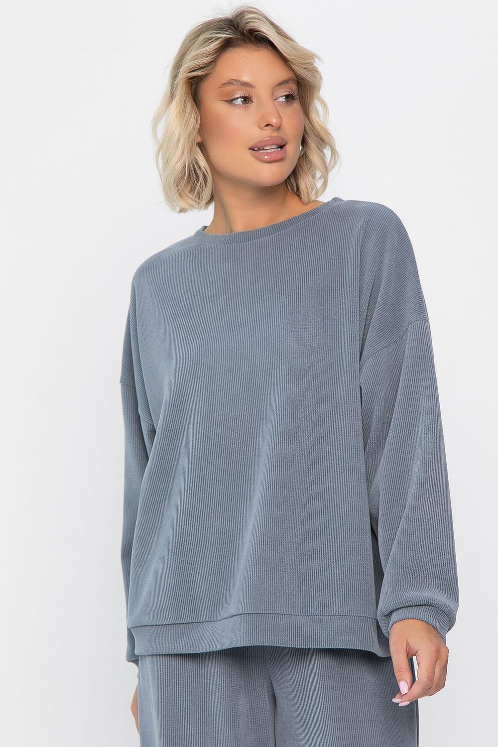 Костюм трикотажный Августа ХИТ (светло-серый) К14347-5М LT Collection