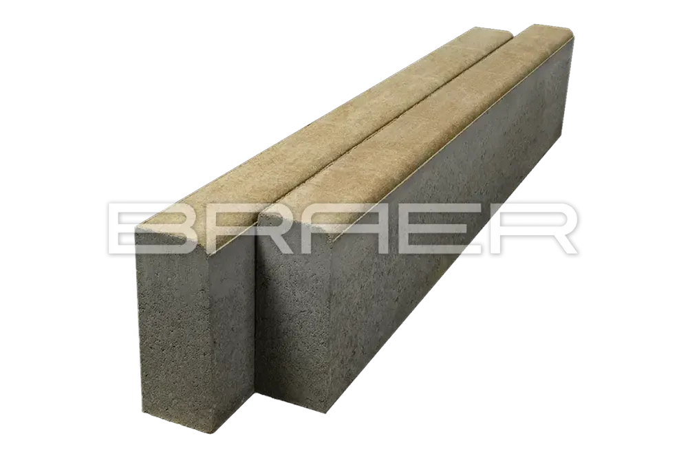 Braer Бордюр тротуарный БР 100.20.8, Color Mix Миндаль