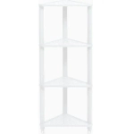 Полка угловая VIKEA подвесная 4-х ярусная (белый)