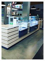 Витрина кондитерская ENTECO MASTER НЕМИГА CUBE ПС PREMIUM 150 ВВ-0,5-2,9-1-5В (встроенный агрегат)