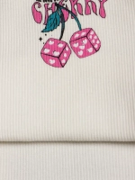 Летний кроп топ трикотажный детский