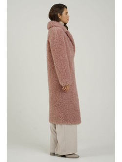 Шуба искусственная эко шуба, сиреневая, SilverFox