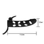 Чёрная закрытая насадка на пенис с вибрацией - 15,2 см. (Цвет: черный)